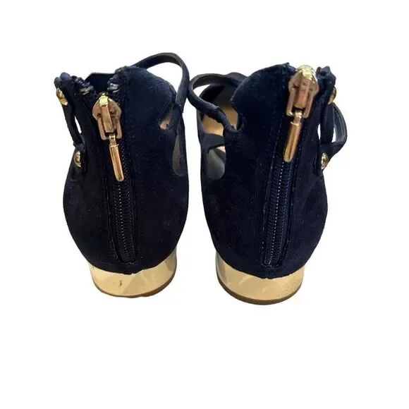 Aldo Marieta navy and gold ballet flats- size 8.5 - Picture 2 of 7